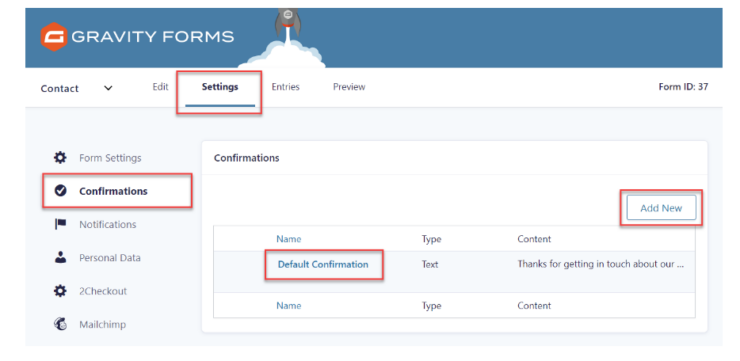 Gravity forms for WordPress